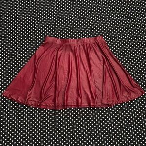 Elegant Burgundy Women's Skirt